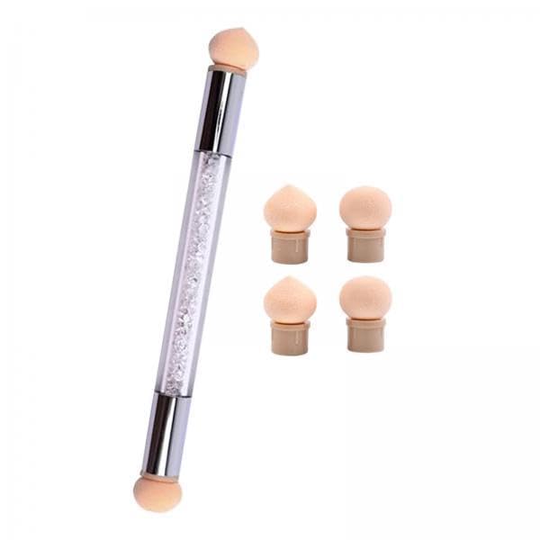 Bnf® 2xNail Sponge Brush with Rhinestone Acrylic Handle Manicure Tool Shading White Health & Beauty Nail Care Manicure & Pedicure Nail Art Accessories-image-48
