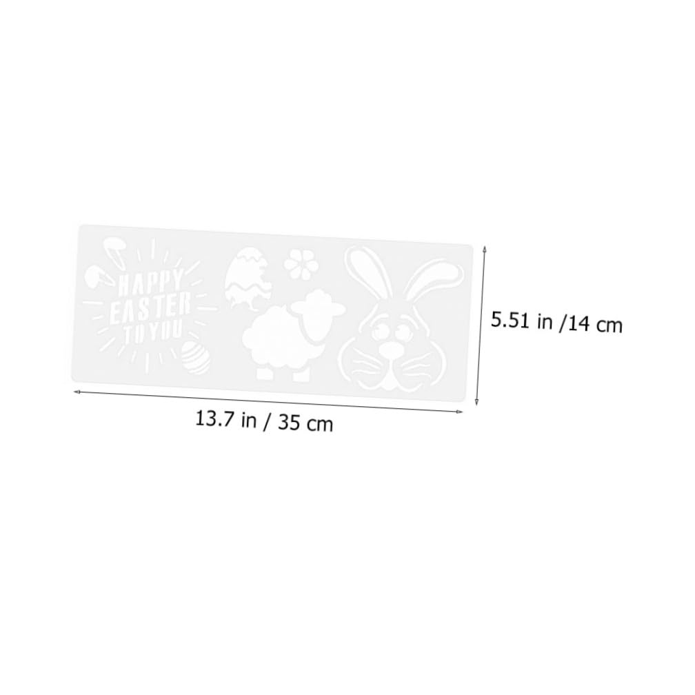 TEHAUX 36 Piezas Plantilla De Pintura Feliz Plantilla De Pascua Pintura Diy De Pascua Manualidades Para Juguete Tablero De Dibujo Material Para Mascotas Ahuecar Niño