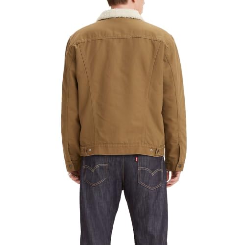 Image of Levi's Men's Sherpa Cotton Blend Standard Length Trucker Jacket