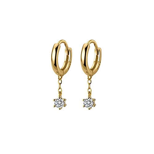 Boucles d'oreilles en argent 925 massif et pendentif pampille pur