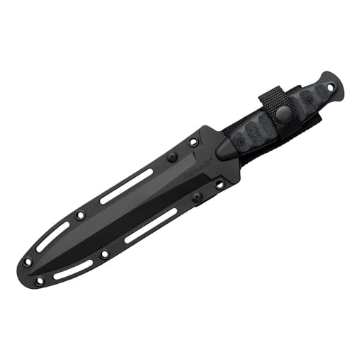 Image of COLD STEEL Drop Forged Wasp Dagger 52100 Steel Single-Piece 6.75 inch Spear Point Blade 5.5 inch Handle Fixed Blade Knife w /Secure-Ex Sheath | Single-Piece Drop-Forged 52100 High-Carbon Double-Edged Spear-Point Blade 6.75, 5.5 Handle, Secure-Ex Sheath, ~8.4 Oz