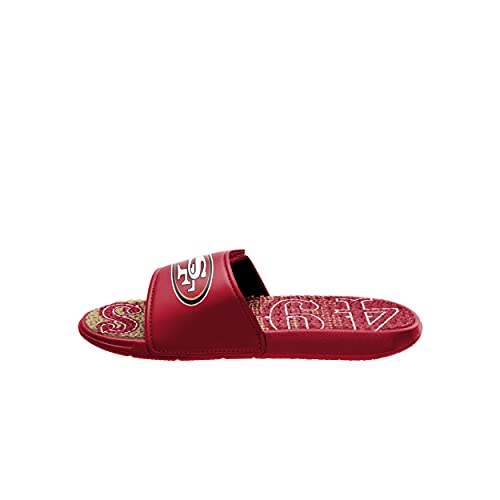 FOCO San Francisco 49ers NFL Mens Gradient Wordmark Gel Slide - S4