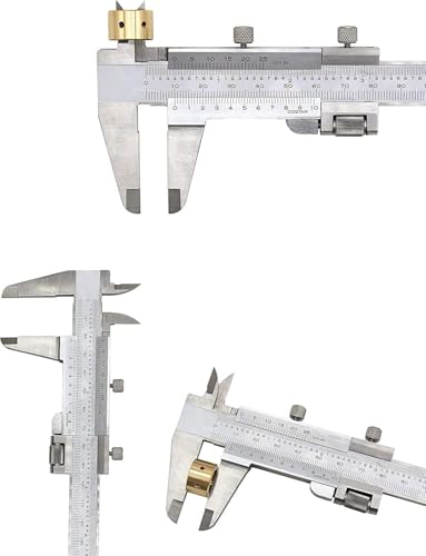 Image of Caliper - Extra Long Stainless Steel Precision Measuring Tool | 0-300mm / 0-12 Inch Digital Vernier Caliper for Inside, Outside, Depth & Step Measurement (MN-300)