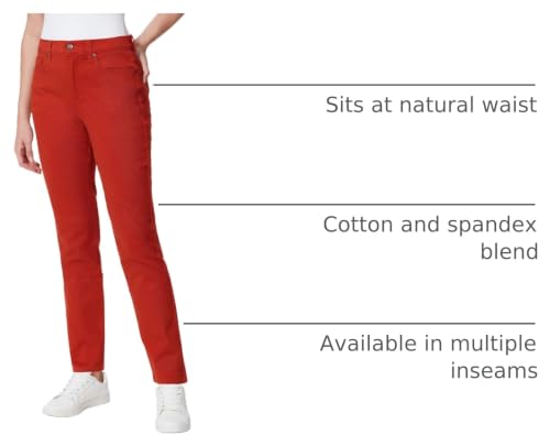 Image of Gloria Vanderbilt Womens Amanda Classic High Rise Tapered Jean Plus Size