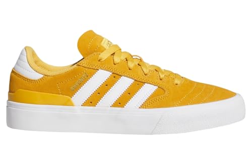 adidas Men's Busenitz Vulc II Skate Shoes - Preloved Yellow/Cloud White/Gold Metallic, Size: 10.0