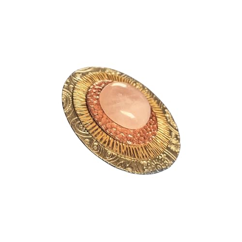 Broche sans épingle Aldaron en maillechort pour sublimer les tissus délicats