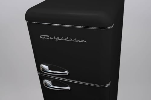 Frigidaire EFR756, 2 Door Apartment Size RETRO Refrigerator with Top Freezer, Chrome Handles, 7.5 cu ft on Fridge.com