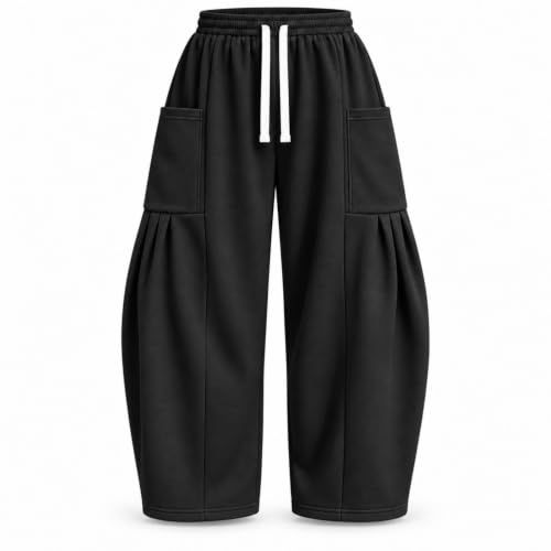 Wide Leg Sweatpants Women Casual Baggy Barrel Harem Pants with Pockets - image 4