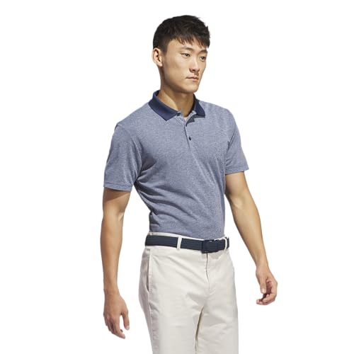adidas Mens Performance Heathered Polo Shirt2