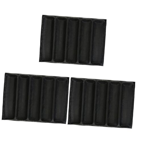 Ciieeo 3pcs 12 Bread Loaf Pans for Baking Non-stick Bread Baking Mold Easy Cleanup Household Bakeware