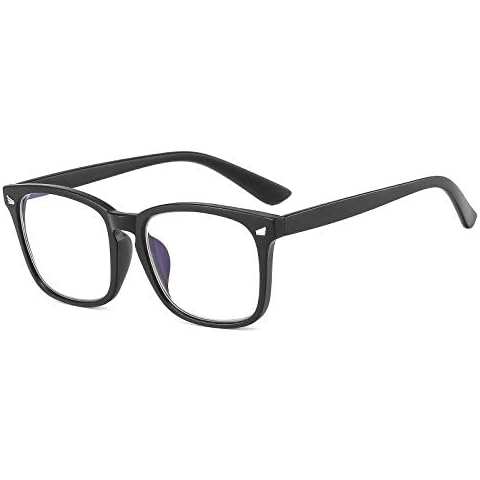 SUERTREE Anti-Blue Computer Reading Glasses, Blue Light Filter Eye Glasses, Blocking UV Computer Glasses, Visual Aided Glasses, Female Male Reading Glasses Black 3.0 BM571 Cover