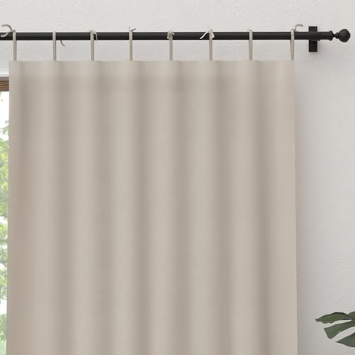 Soleil d'ocre, Voile à nouettes en Coton 135x250 cm Panama Lin