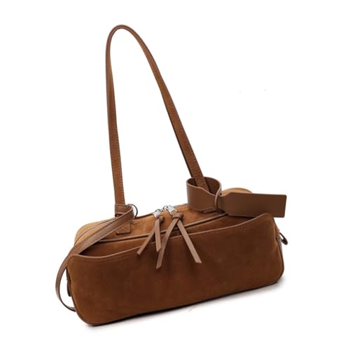 Sac à bandoulière slouchy en daim idéal pour vos sorties urbaines et le bureau