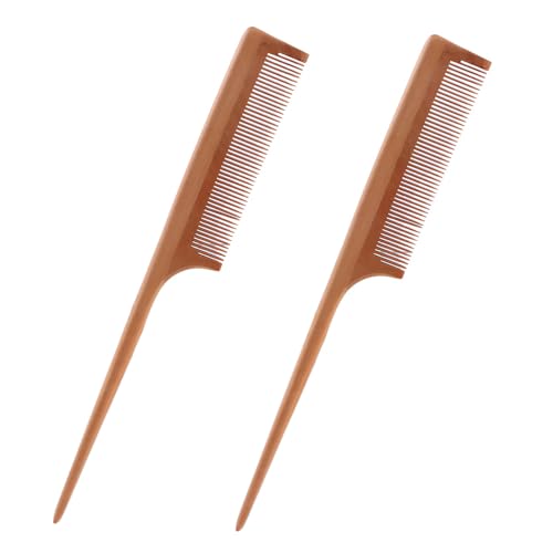 Peine Cola de Rata de Madera Natural 2 Pzas miniatura 1