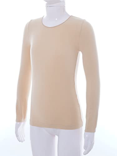 Kids Girls 2 Piece Ballet Dance Thermal Underwear Suit Stretchy Long Sleeve Base Layer Top and Pantyhose Pants Set4