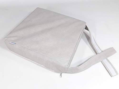 Almofada Assento Elevação CINZA LISO AQUA BLOCK IMPERMEÁVEL!