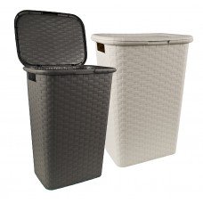 Cesto per biancheria effetto intrecciato 60 x 43 x...