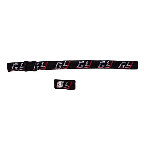 Prettyia 4X Replacement Chin Strap with Loop Combo for Ice Hockey Helmets - Black