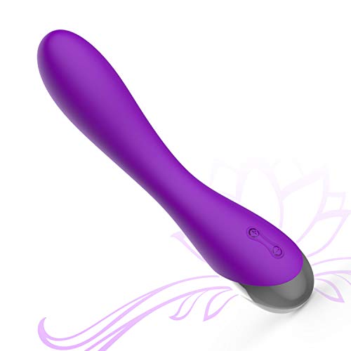 Massager 10x Powerful Extreme Power Multi-Speed Cordless USB Rechargeable Waterproof Handheld Body (Purple)