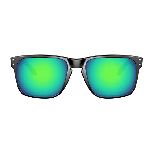 Image of Well-aimed Replacement Lenses Compatible with Oakley Holbrook XL Sunglasses - Green Iridium Polarized