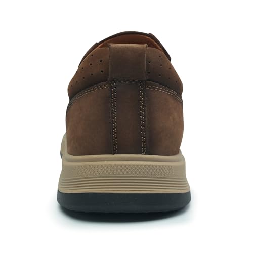 Mens Leather Slip On Casual Loafers Classic Outdoor Walking Hiking Dress for Work Office Shoes Comfortable3