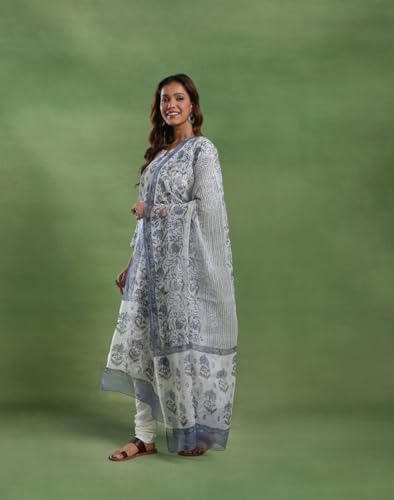Image of Fabindia Natural Cotton Dupatta & Kurta Set