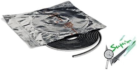 Super Spacer SS31666BL Black 3/16 Wide x 3/16 Thick Edgetech 66' Roll