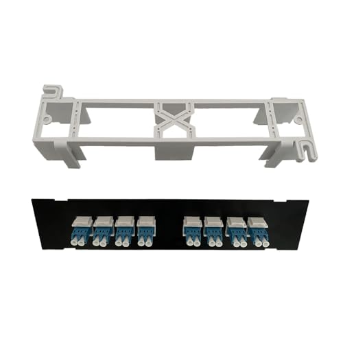 Panneau correctif 8 ports keystone RJ45 rack fibre optique support