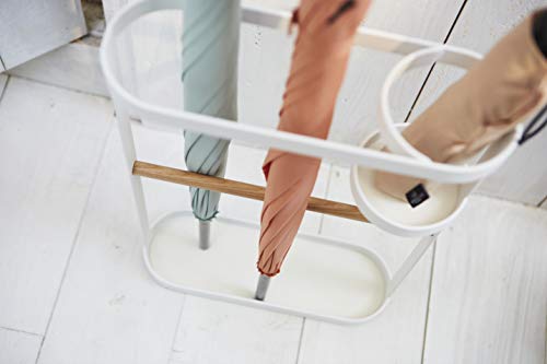 YAMAZAKI home Tosca Umbrella Stand, White - Thumbnail 2