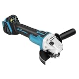 PetHot Akku Winkelschleifer Scheiben-Ø 125 mm Leerlaufdrehzahl 0-20.000U/min 800 Watt Winkelschleifer mit Drehzahlregelung Trennschleifer Scheibe Vielfältiges Zubehör Keine Batterie