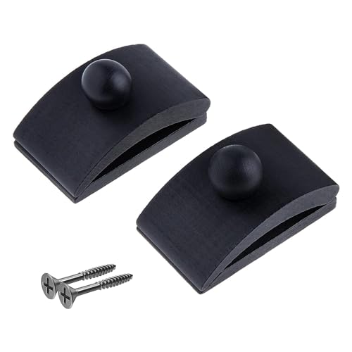 Classy Clamps Wooden Quilt Wall Hangers - 2 Large Clips (Black) and Screws for Wall Hangings - Tapestry Hangers / Quilt Hangers for Wall hangings - Quilt Clips / Wall Clips for Hanging / Quilt Rack