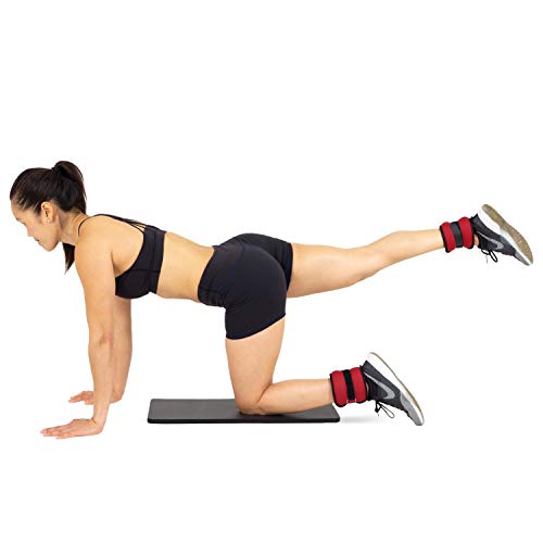 ProsourceFit Conjunto de 2 pesos de pulso de tornozelo, ajuste confortável ajustável, 700 g para mul