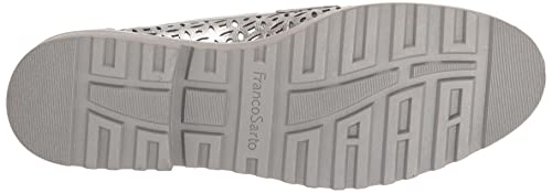 Franco Sarto Womens Carolynn Lug Sole Loafer With Tassel Detail , Silver Cut Out, 7.5 #TOP3