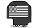 NDZ Performance Aluminum Slide Cover Back Plate for Sig P365, P365XL, X Macro, & AXG Legion in 9MM & .380 ACP Laser Engraved Black Plate - We The People Flag