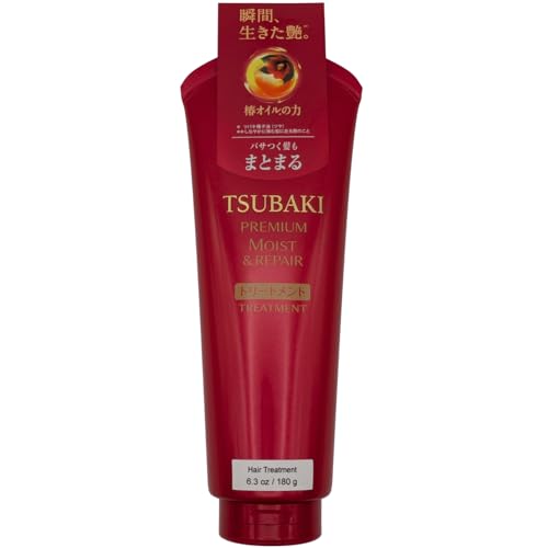 TSUBAKI Premium Moist Treatment 180g - Repair dry and unruly hair, leaving hair smooth, shiny and manageable from root to tip.