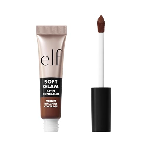 Image of e.l.f. Soft Glam Satin Concealer, Medium Coverage For Blemishes & Under-Eye, Crease-Resistant, Long Lasting, Vegan & Cruelty-Free, 60 Rich Cool
