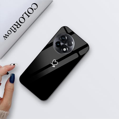 Image of COLORflow Back Cover Compatible with OnePlus 11R 5G | Cute Korean Hearts Customized | Shockproof TPU Bumper with Camera Protection Back Cover Compatible with OnePlus 11R 5G