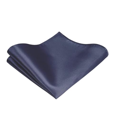 Image of Men's Satin Slim Necktie for Formal Wear | Premium Solid Tie for Office, Wedding, Business Meetings, Party & Interview | Stylish Silk Feel Neck Tie for Men with Pocket Square