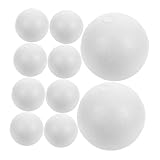 Bola sólida: también ideal para adornos de árboles de navidad y decoración de fiestas, bola de manualidades