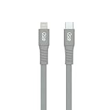 Cabo Lightning + USB-C 1,2M 3A Cinza - i2GO