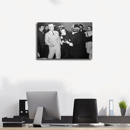 Impression toile Kennedy pour remplacer un mur vide déco bureau originale - 3