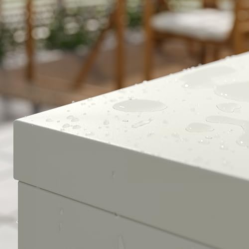 Cabinet SUNDSÖ blanc cassé intégral avec structure métallique robuste - 5