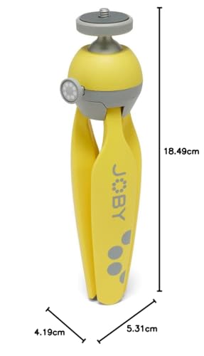 Joby HandyPod 2 Mini trépied Jaune léger avec rotule réglable intégrée
