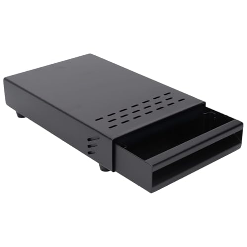 Koolenry Carbon Steel Coffee Knock Box Drawer Thickened Residue Powder Box for Home and Cafe Use Easy to Clean A