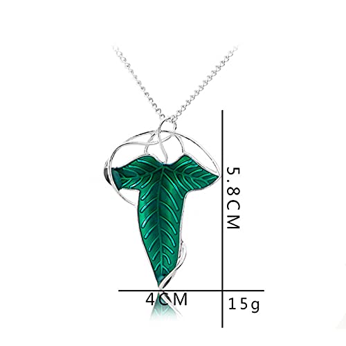 2 Set Lord R. Elven Leaf Pendant Chain Necklace Princess Chain with Box2