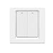 Produktbild BlumWay WiFi Smart Wireless Lichtschalter, einfache Installation in der Wand, kein Hub erforderlich, kompatibel mit Alexa Echo und Google Assistant (Lichtschalter - 2 Gang)