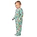 Emelivor Christmas Cute Cats Baby Newborn One-Piece Clothes Long Sleeve Footed Pjs for Boys Girls