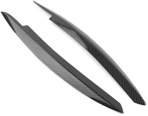 Sourcil de phare de voiture en ABS style carbone pour VW Golf 6 Mk6 2008-2013