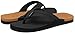 ChayChax Mens Two-Tone Flip Flops with Arch Support Comfort Beach Thong Sandals Indoor Outdoor, Black/Gold, 13 Men