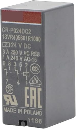 Relé de interfaz CR-P024DC1 de 24 V CC que evita caídas de señal con su contacto de 16 A
